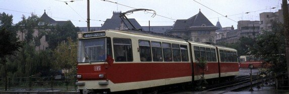 Trams in Romania in 1982