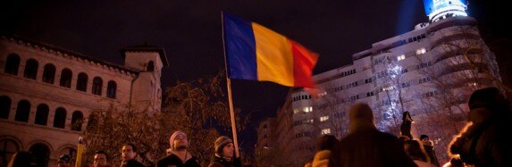 Protests in Bucharest – University Square – January 15, 2012
