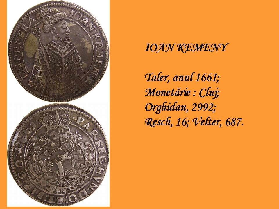Ioan Kemeny, thaler, 1661