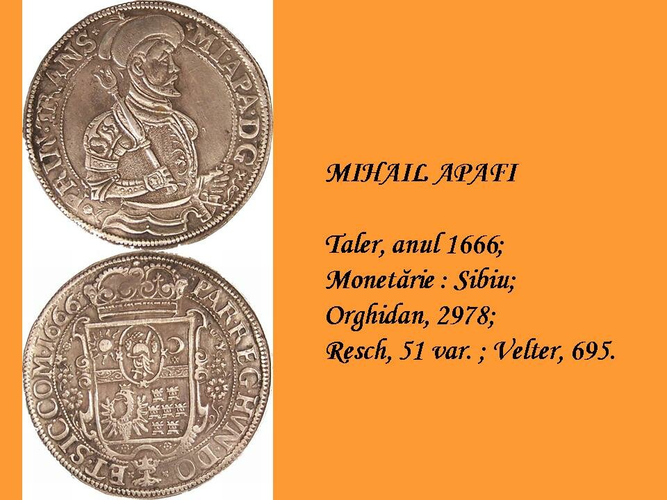 Mihail Apafi, thaler, 1666