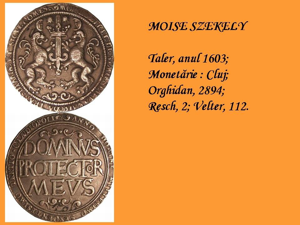 Moise Szekely, taler, 1603