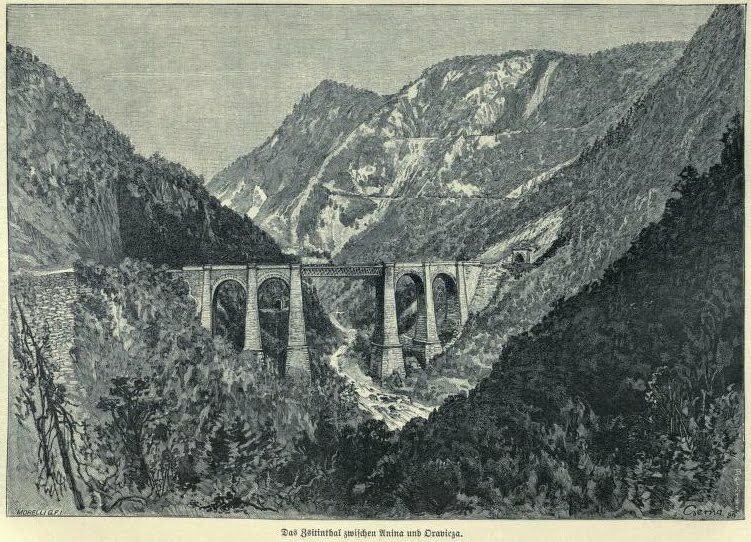The railway viaduct Oravita - Anina