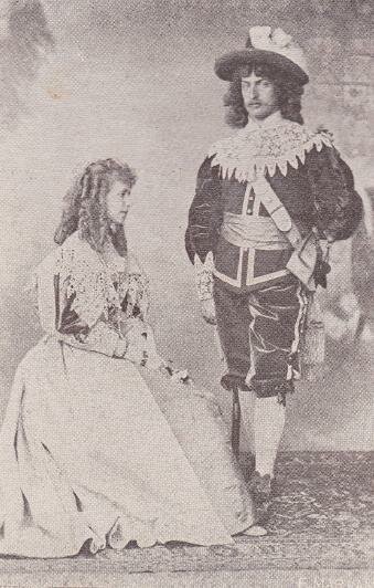 Prince Ferdinand and Princess Marie at a costume ball given at the Royal Palace