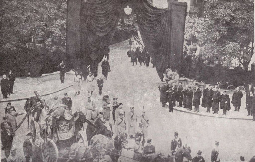 The funeral procession of King Charles