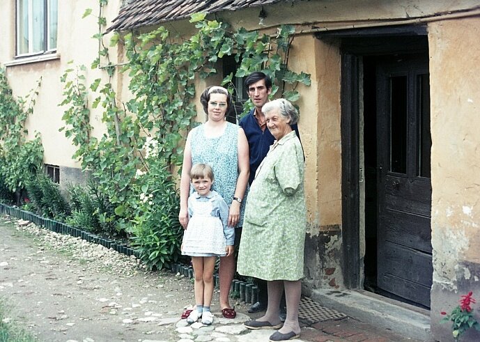 German family in Codlea, near Braşov