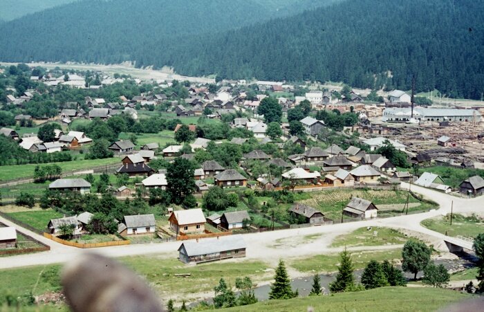 View on Putna, a typical wood industry village then