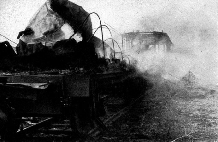 Stuka dive-bombers devastated Mardarovka railway station on the line Odessa-Balta 