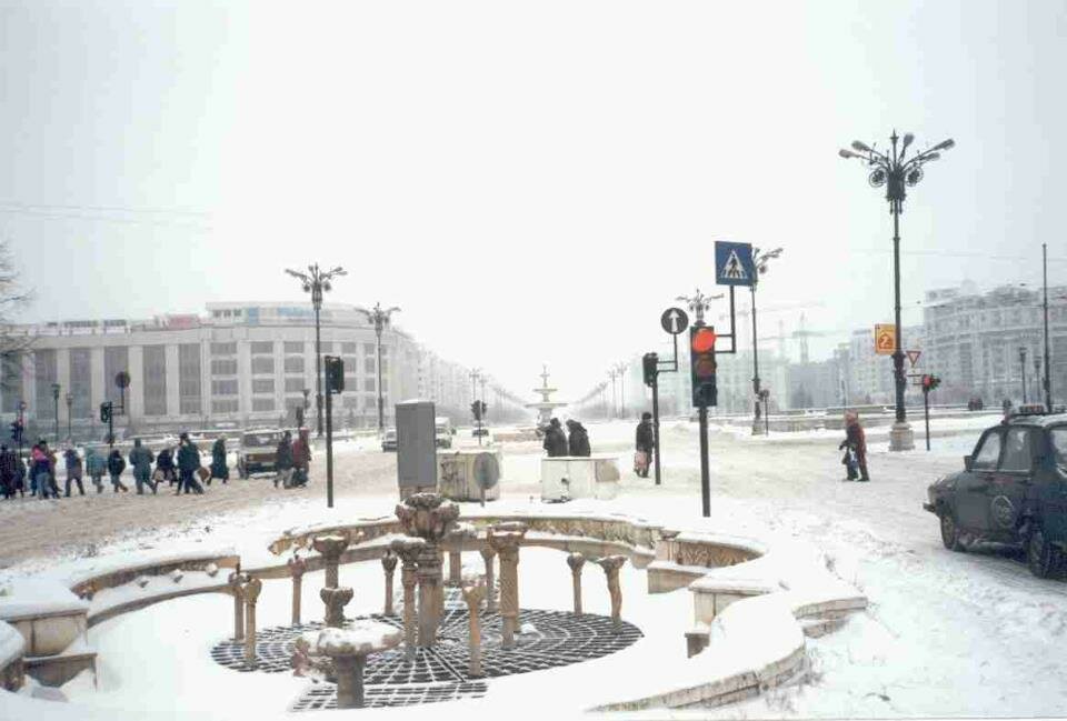 Unirii Square , durring the Winter