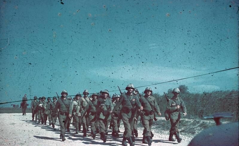 Romanian Infantry on the March