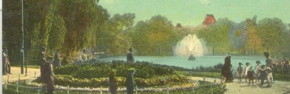 Cismigiu Garden in old postcards